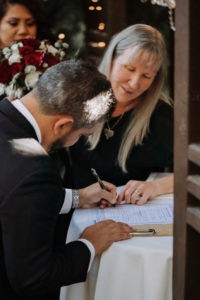 Wedding Vows Signing Utah Destination